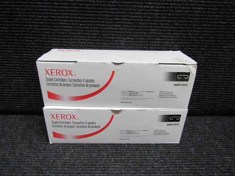 LOT OF 2! GENUINE XEROX 008R13033 (NUVERA 100) STAPLE CARTRIDGES