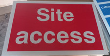 Construction Site - Safety Sign - Site Access  - 4mm Correx - 600 x 400mm