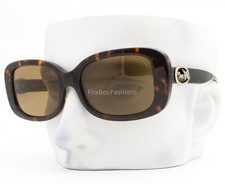 Coach Sunglasses Shiny Dark Tortoise Polarized Pale Gold HC 8330 512083 w/case