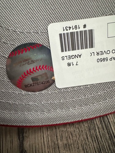 Gorra ajustada New Era Anaheim Angels Overlap 59FIFTY -agotada- ANAELS 🍑 Envío gratuito - Imagen 3 de 4