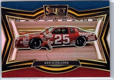 2025 Panini Select - Ken Schrader #129 Pit Road Red & Blue Prizm /149