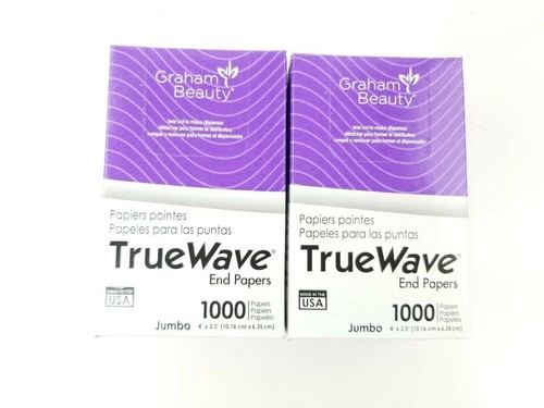 Graham TrueWave Endpapier Haardauerwelle Stylingspender 1000 x2 Papiere Jumbo 2er Pack - Bild 2 von 8