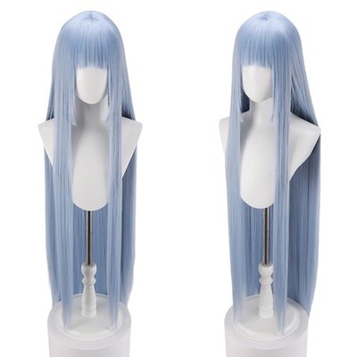 Heat-Resistant Cosplay Wig, The Second Castle, Blue-Gray, 130Cm, Lolita Wig, Lo_