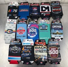 Lot Of 5 Random NASCAR Indy Daytona Event Collector Can Cooler Coozie