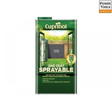 Cuprinol 5355975 One Coat Sprayable Fence Treatment Silver Copse 5 Litre