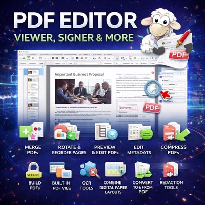 PDF Editor Software | Create Read Convert Compress Tools for Windows