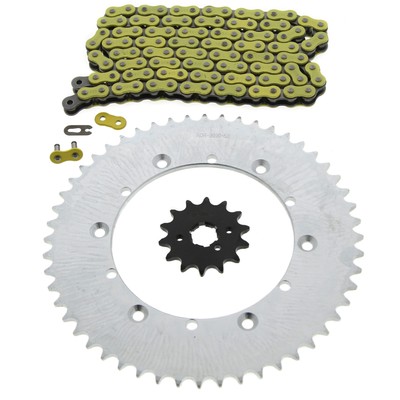 1991-1998 Yamaha YZ250 520-120L Yellow Non O Ring Chain and Sprocket Kit 14/52