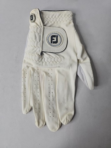 Footjoy FJ White Golf Glove Unisex Right Hand Fit Vented Weather-Sof Large