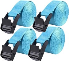 4pcs Lashing Straps 59"x1" Tie Down Straps with Adjustable Heavy Duty Cam Buckle