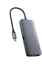 ANKER 10-IN-1 USB C HUB DUAL-DISPLAY USB-C DOCKING STATION 4K A83C2 - GRAY