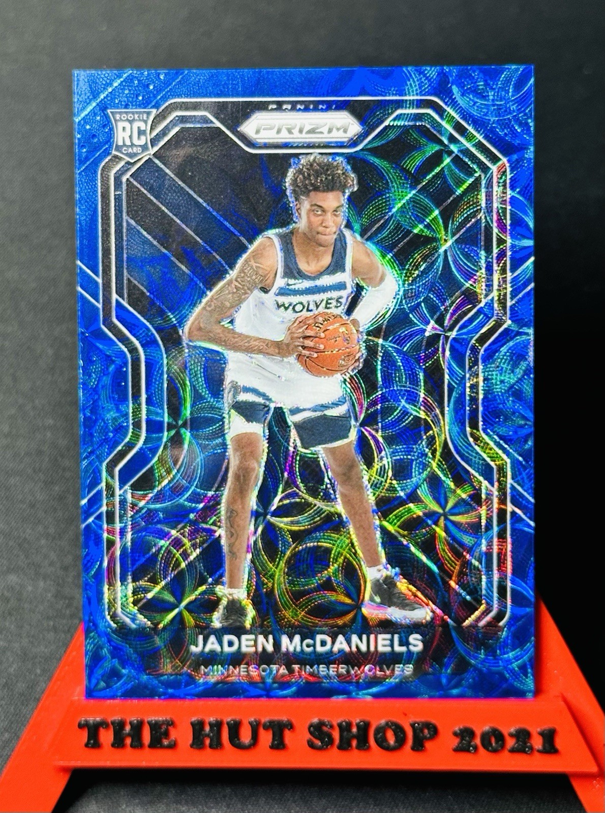 Jaden McDaniels 2020-21 Panini Prizm Choice Blue Rookie /49 #277 Timberwolves RC