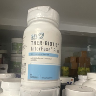 SFI Health Ther-Biotic InterFase Plus EDTA Capsules Microbiome 60 Ct Exp 10/26