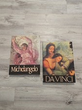 Leonardo da Vinci Michelangelo Art Book Set Chartwell Large Hardcover Slipcase
