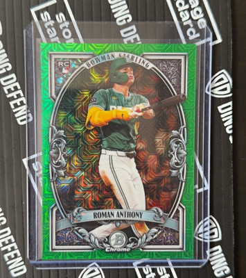 2026 Bowman Sterling Roman Anthony Green Mojo RC COLOR & NUMBER MATCH 19/99
