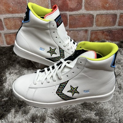 Converse Pro Leather High Top Peace & Unity US Women's 10-Men's 8.5 172187c NEW