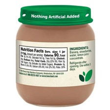 Beech-Nut Stage 2 Baby Food, Banana  Strawberry 4 oz Jar