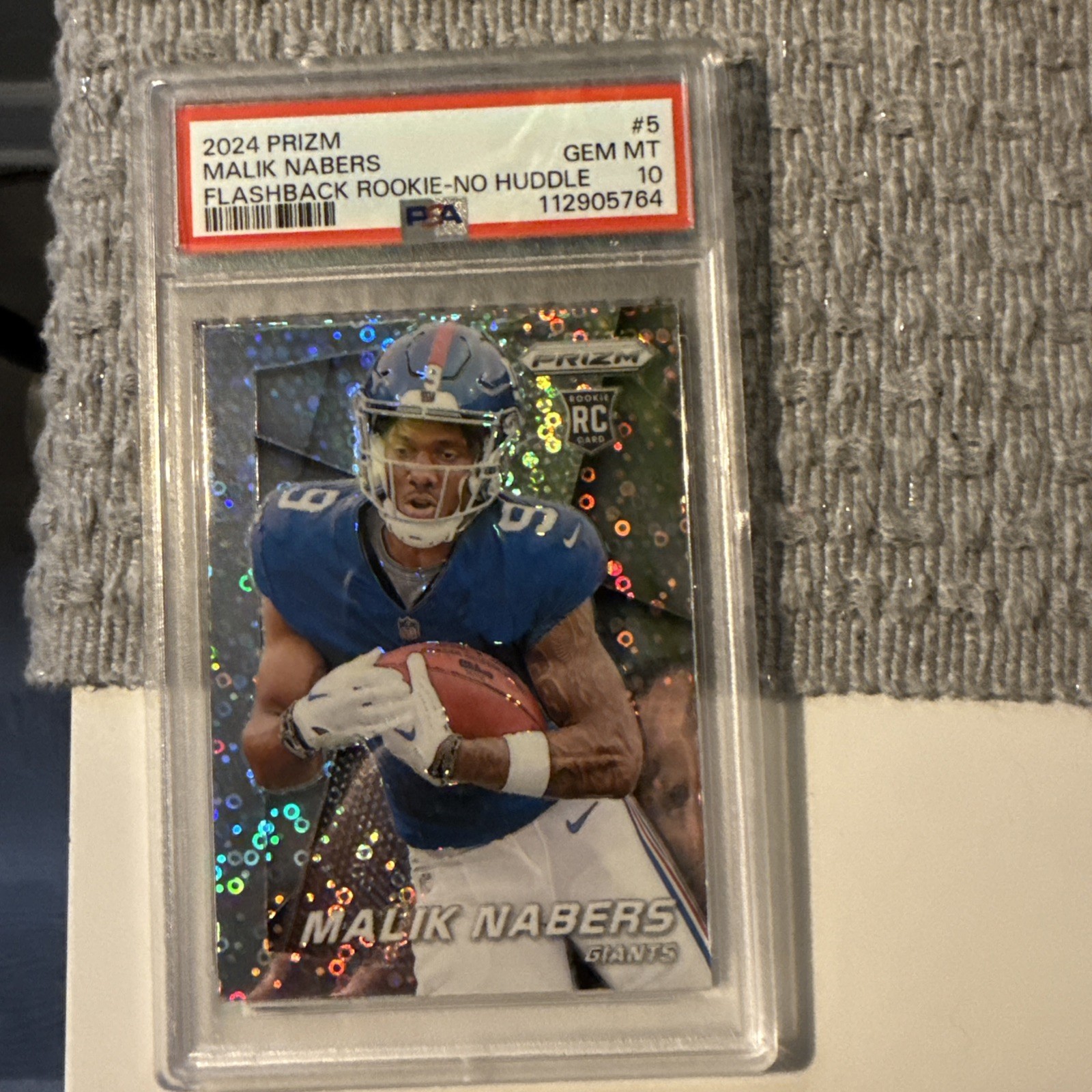 2024 Panini Prizm Prizm Flashback Rookie Malik Nabers PSA 10 GEM MINT #5