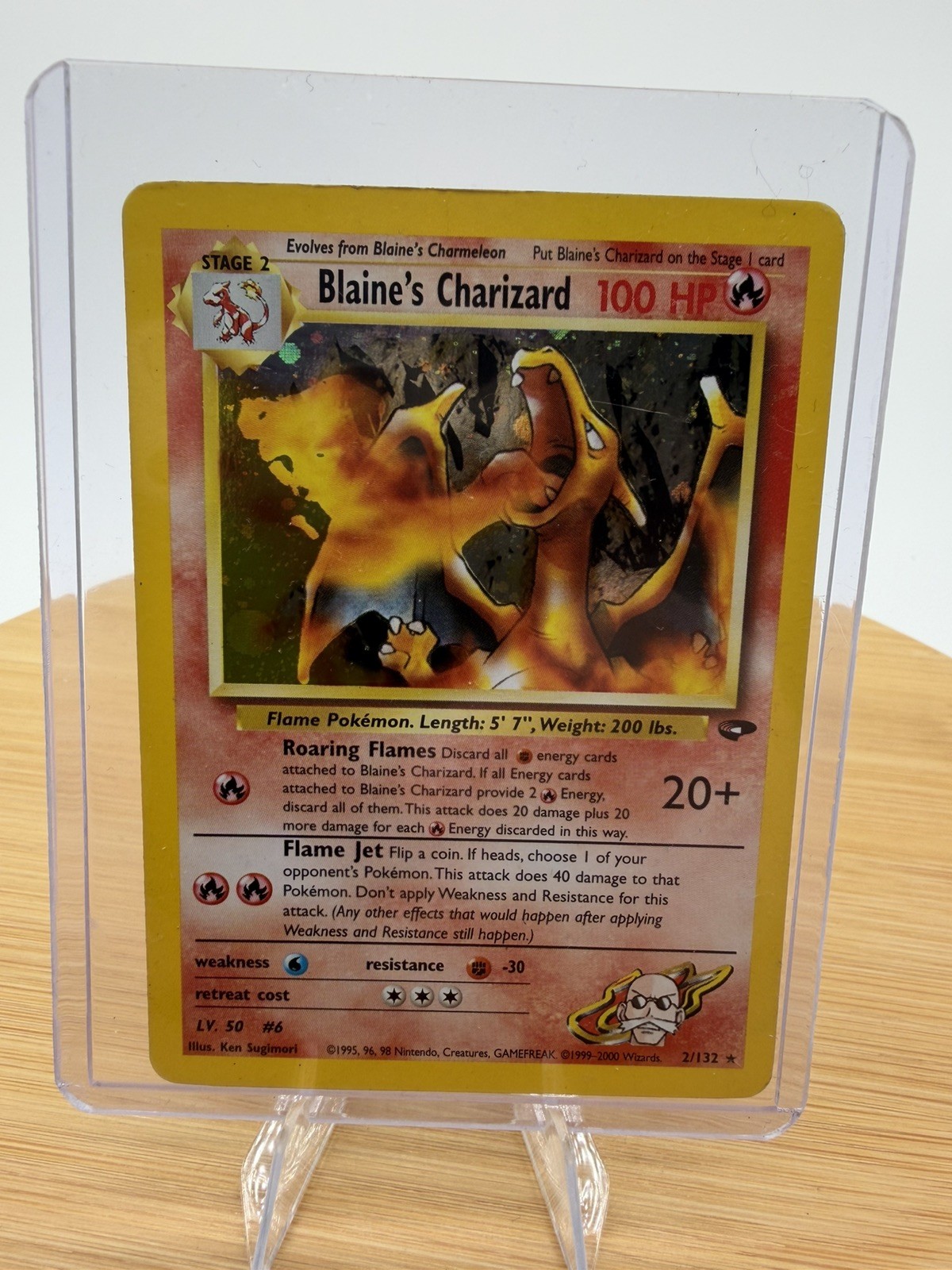 Pokémon Blaine’s Charizard Gym Challenge 2/132 – Holo – Light/Moderately Played