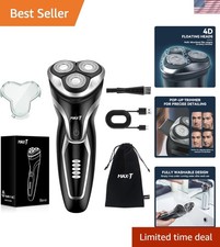 Innovative Electric Razor with Pop-Up Trimmer for Effortless Grooming & Shaving