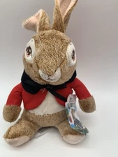 Dan Dee Peter Rabbit  8” Plush Bunny Red Coat Soft Stuffed Animal 2022 New