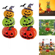 Halloween Yard Stake Yard Sign Creative Gift Iron Pumpkin Halloween Decoration