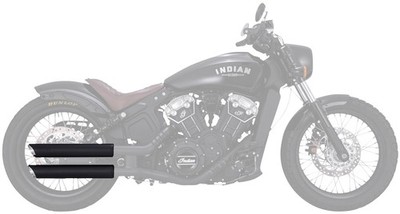 Vance & Hines 48323 Twin Slash PCX 3'' Black Slip-On Exhaust Mufflers