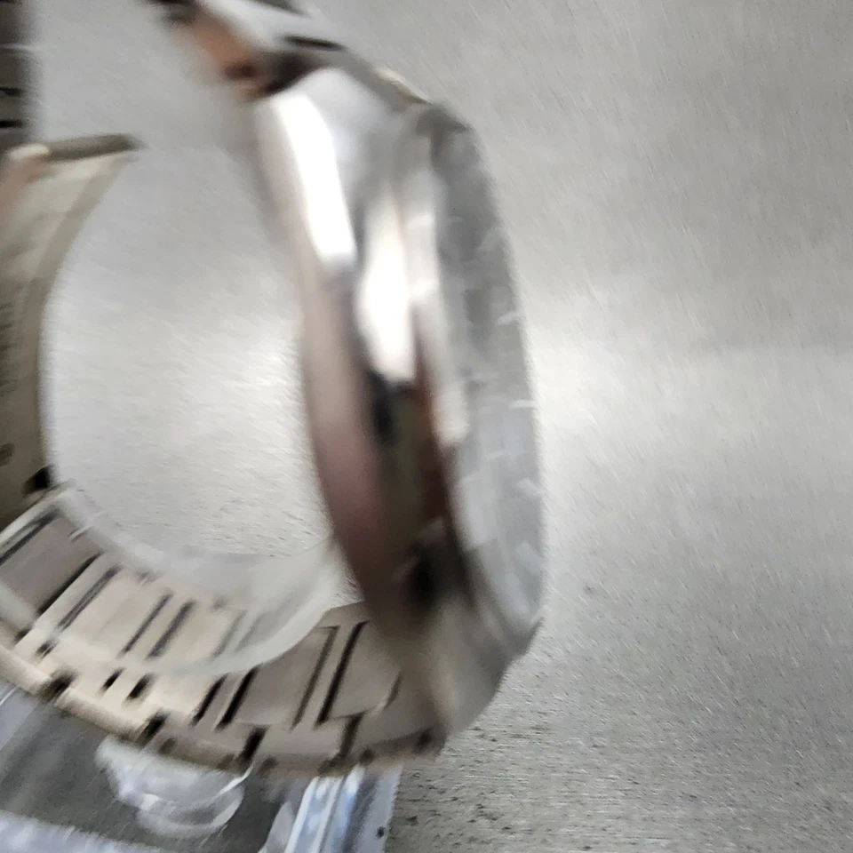 Reloj Citizen Attesa Hombre 41mm Esfera Azul Titanio Fecha Atómico Redondo Funciona Foto 4 de 4