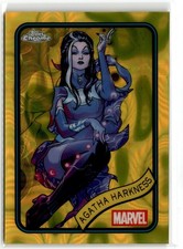2025 Topps Chrome Marvel Yellow Lava Refractor Agatha Harkness #6
