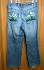 Vintage Ecko Unltd Jeans Mens 38X32 Wide Leg Embroidered Baggy Fit Y2K