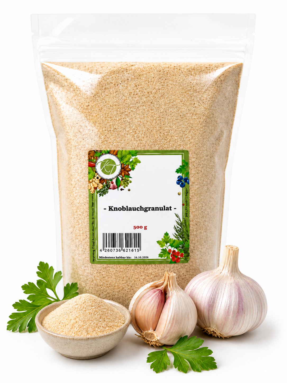 500 g Knoblauchgranulat - Knoblauch getrocknet & granuliert - 1A Qualität