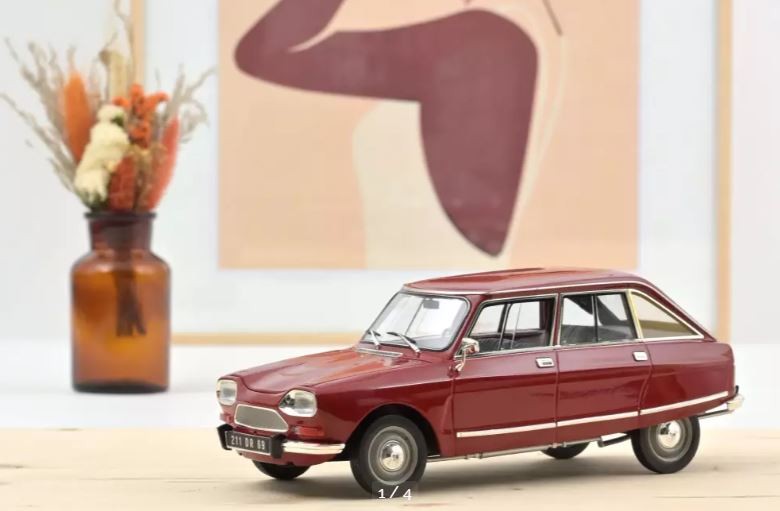 Citroen Ami 8 Club 1969 nostalgie des routes de France miniature Norev 1/18