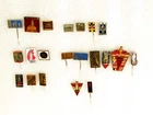 Memorial Pin Badges Set of WW2 German POW Camps. A Lot of 21 Pin.