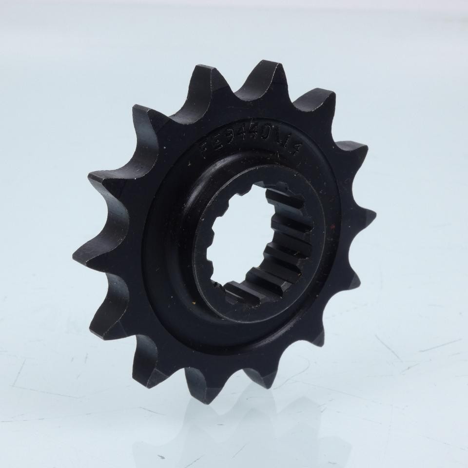Pignon sortie boite FE 14 dents contre l'usure de chaîne Suzuki 125 DR-Z L