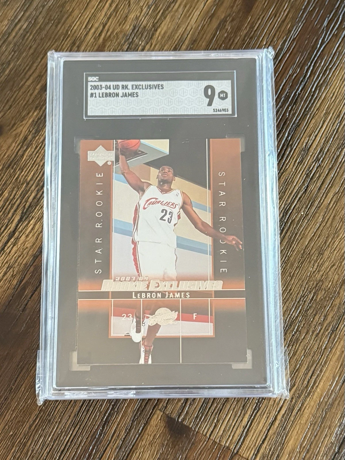 Deal for LeBron James 2003-04 Upper Deck Rookie Exclusives SGC 9 Basketball Card NBA #1