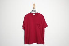 Vintage 90's USA-Made Jockey Maroon Red Heavy-Weight Cotton T-Shirt - Large