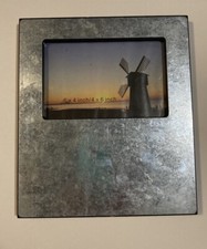 Galvanized Picture Frame Rustic Farm Country Decor 5x7 Picture