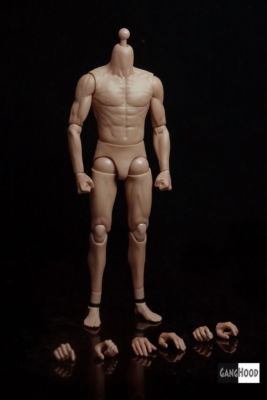 Ganghood G002 Asian Male Body Action Muscle Figure For 1/6 Head Model