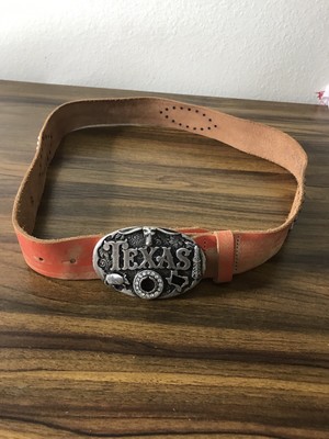 Vintage GAP Western Texas Belt Genuine Leather Studded Made in Italy Texas Star Studded Belt and Western Buckle 1.5 main image 4