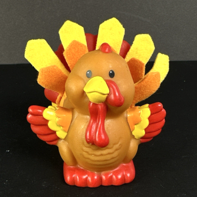 Fisher Price Little People THANKSGIVING FARM TURKEY BIRD Touch Feel