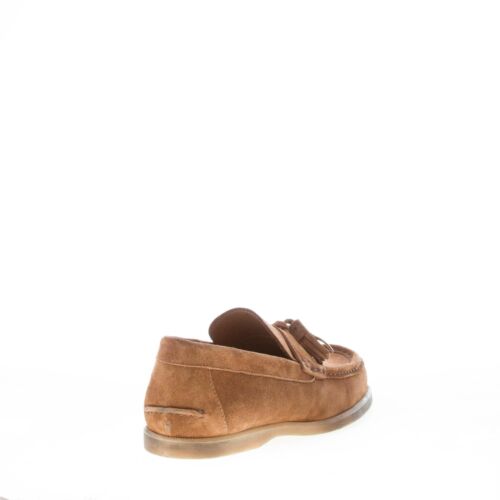MIGLIORE herren schuhe tabak braun suede made in Italy quasten mokassin vintage - Bild 3 von 8
