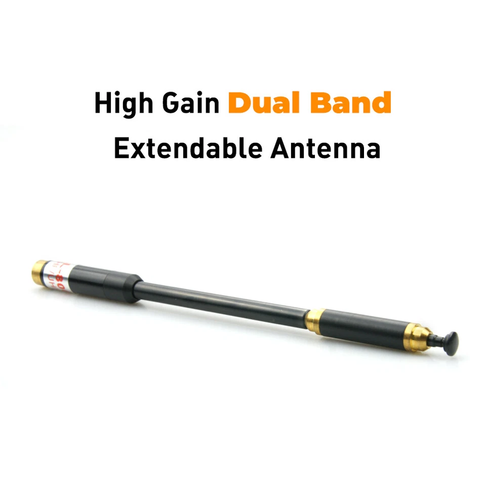Telescopic AL-800 Dual Band VHF UHF SMA-Female Antenna BaoFeng UV-5R UV-9R Radio - Image 3 of 4