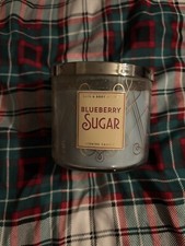 Bath Body Works Blueberry Sugar 3 Wick Scented Candle 14.5 oz.