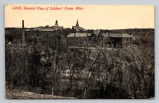 Minneapolis Minnesota Soldier's Home Veteran's Home c1910's MN Postcard