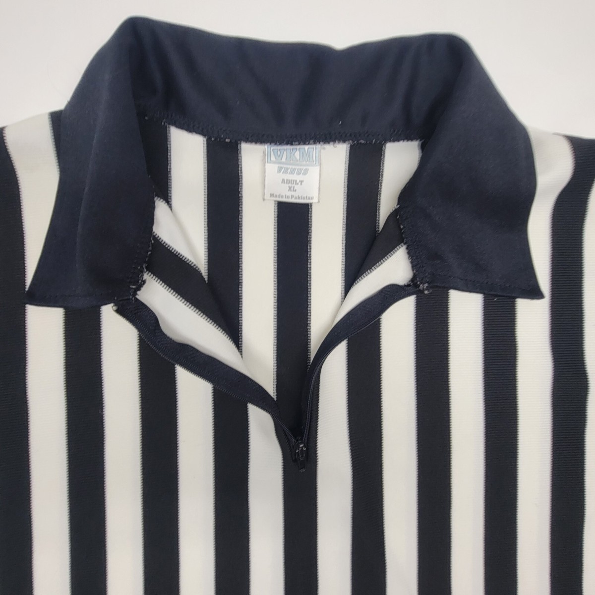 Vintage Referee Striped Polo Shirt Men's XL 1/4 Zip Vintage Referee Striped Polo Shirt Men's XL 1/4 Zip
