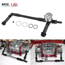 For 4150 Holley Carburetor 6an Braided Dual Feed Carb Fuel Line Double Pump