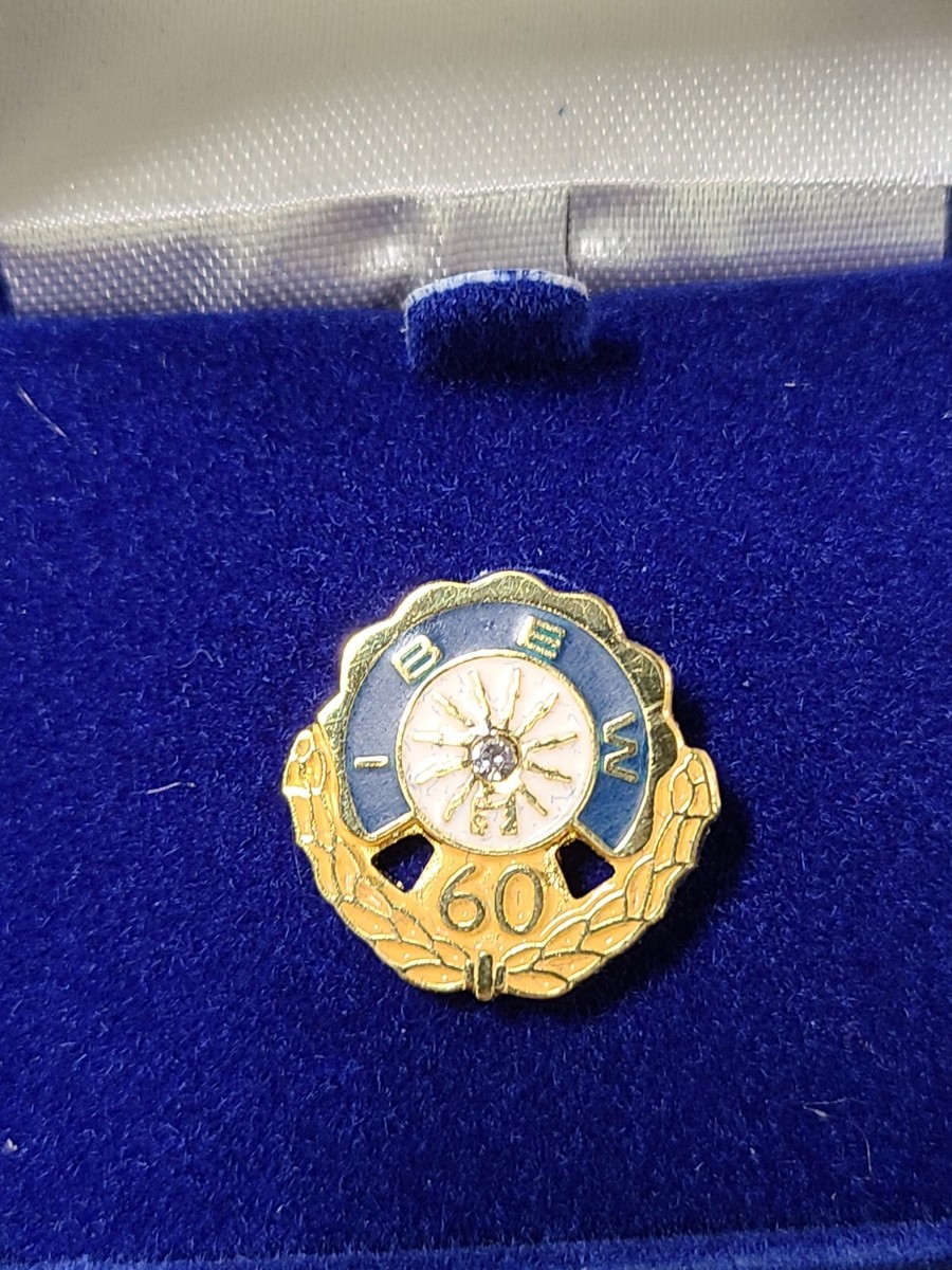 IBEW 60 Years International Brotherhood Electrical Workers Lapel