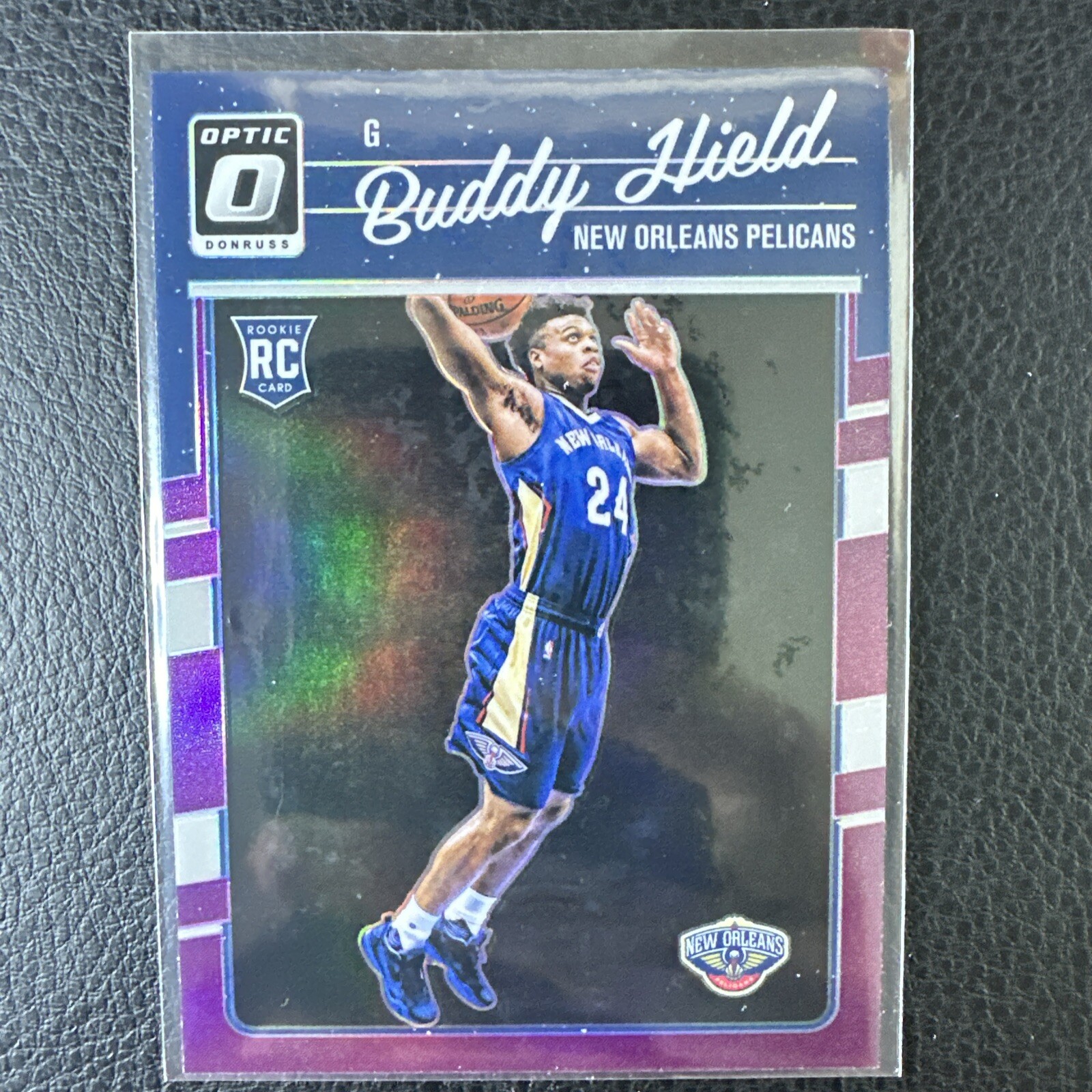2016-17 PANINI DONRUSS OPTIC BASKETBALL BUDDY HIELD ROOKIE PURPLE HOLO #156