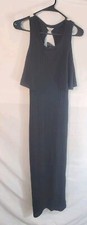 Guess Women's Women's Size XS Black Ribbed Long Dress New with Tags 