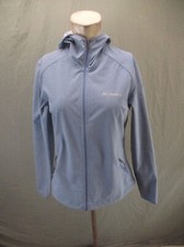 Columbia Size M Womens Blue Full Zip Stand Collar Zip Pocket Athletic Jacket 053