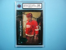 1992/93 PARKHURST EMERALD NHL HOCKEY CARD #42 NICKLAS LIDSTROM KSA 10 GEM MINT